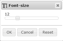 Font size example
