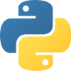 Python logo. By https://www.python.org/ GNU GPL2