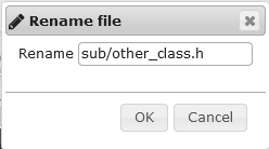 Rename file example